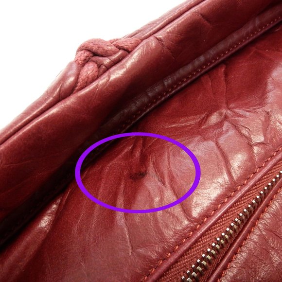 Chanel Red Stitch Leather Bag - Picture 12 of 13